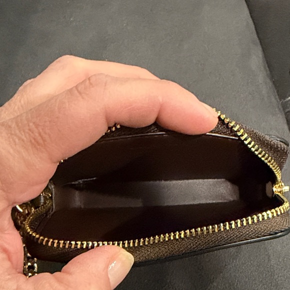 Coach Zip Card Case in Maple - Picture 5 of 13